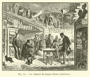 Le cabaret du Lapin blanc, intérieur