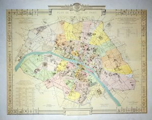 Carte de Paris en 1789, 1887