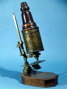 Microscope (bois et laiton)