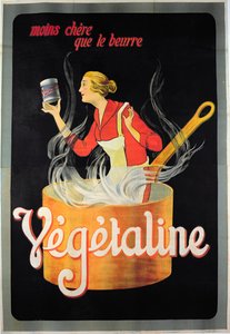 Affiche publicitaire pour la margarine Végétaline