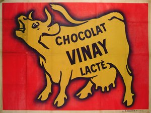 Affiche publicitaire pour le chocolat Vinay