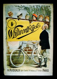 Affiche publicitaire pour les cycles Whitworth, Paris