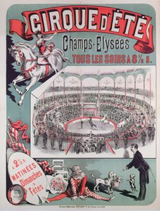 Affiche publicitaire pour le Cirque d