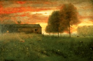 Coucher de soleil, Montclair, 1892