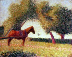 Le cheval harnaché, 1883