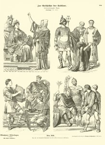 Costumes francs carolingiens, VIIIe siècle