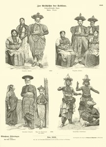 Costumes cinghalais, 1880