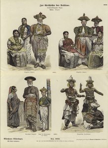 Costumes cinghalais, 1880