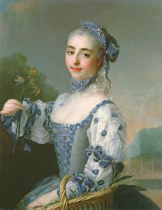 Jeune Femme avec un Panier