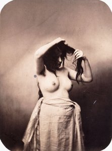 Femme nue debout, vers 1855