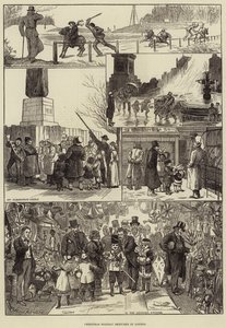 Croquis des vacances de Noël à Londres
