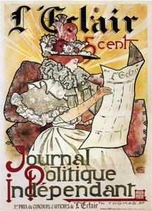 LEclair : Affiche du Journal Politique Indépendant, 1897