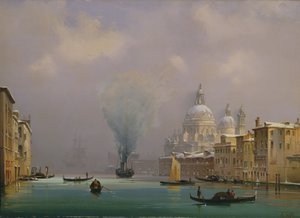 Venise sous la neige, c.1840