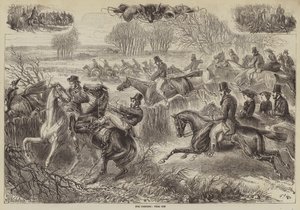 Chasse au renard, pleine course