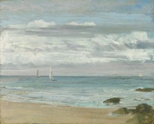 Bleu et argent : Trouville, vers 1865
