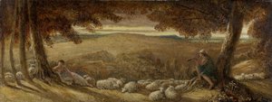 Pâturage du soir, vers 1860-70