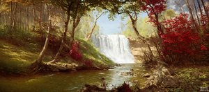 JJM recrée Bierstadt-A: Chutes de Minnehaha