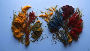 encaustique représentant les 5 éléments Feng Shui _02