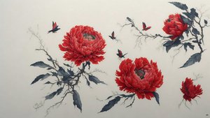 Pivoine rouge