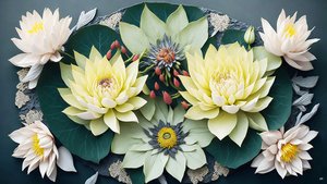 mandala: éléments de nénuphars_02