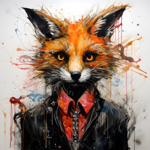 Anthropomorphisme du renard magique 1
