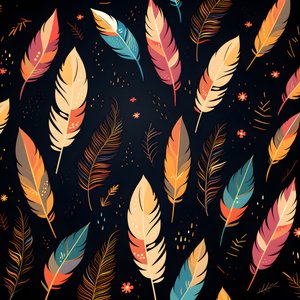 Motif de plumes 1