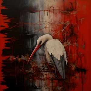 Femme et cigogne 2
