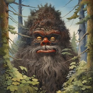 visage dans les arbres 1
