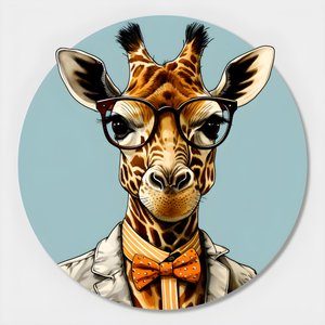 Girafe avec lunettes 3