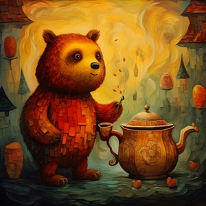 ours en peluche et pot de miel 2