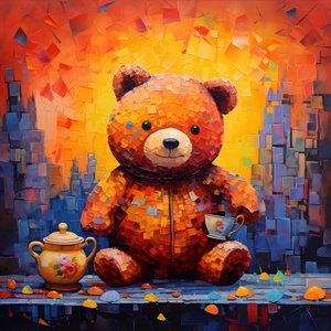 ours en peluche et pot de miel 3