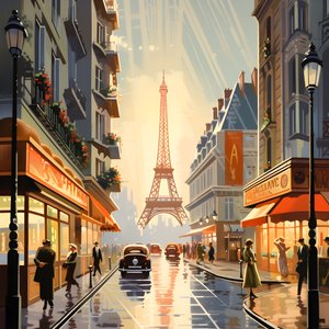 Affiche publicitaire, Paris, France 1