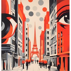 Affiche publicitaire, Paris, France 4