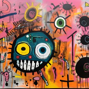une peinture acrylique bruyante 1
