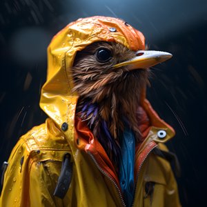 un animal en imperméable 3