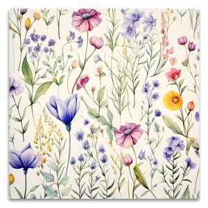 Aquarelle boho fleurs sauvages 4