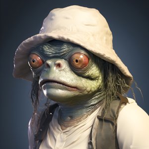 Vieille créature de grenouille laide 3