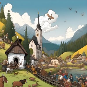 Autriche, dessin animé 1