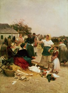 Le marché de la volaille, 1885