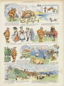 La Suisse pittoresque. Illustration pour Le Rire
