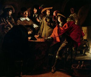 Les gardes fumant, 1643
