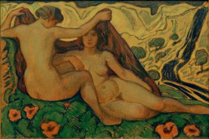 Deux nus dans un paysage italien