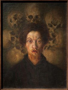 Autoportrait avec crânes