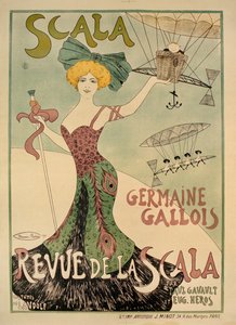 Affiche de la Revue de la Scala, 1901