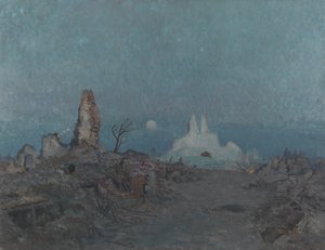 La route enfoncée, Hangard, 1918