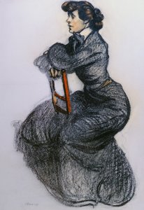 Colette, vers 1906-7 (fusain et pastel)