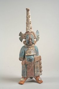 Figure costumée du Mexique, 7e-8e siècle