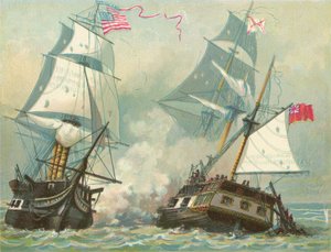 Combat entre la Constitution et la Guerrière