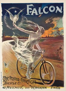 Affiche publicitaire pour les vélos Falcon, c.1894