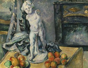 Nature morte avec Cupidon en plâtre, années 1890
